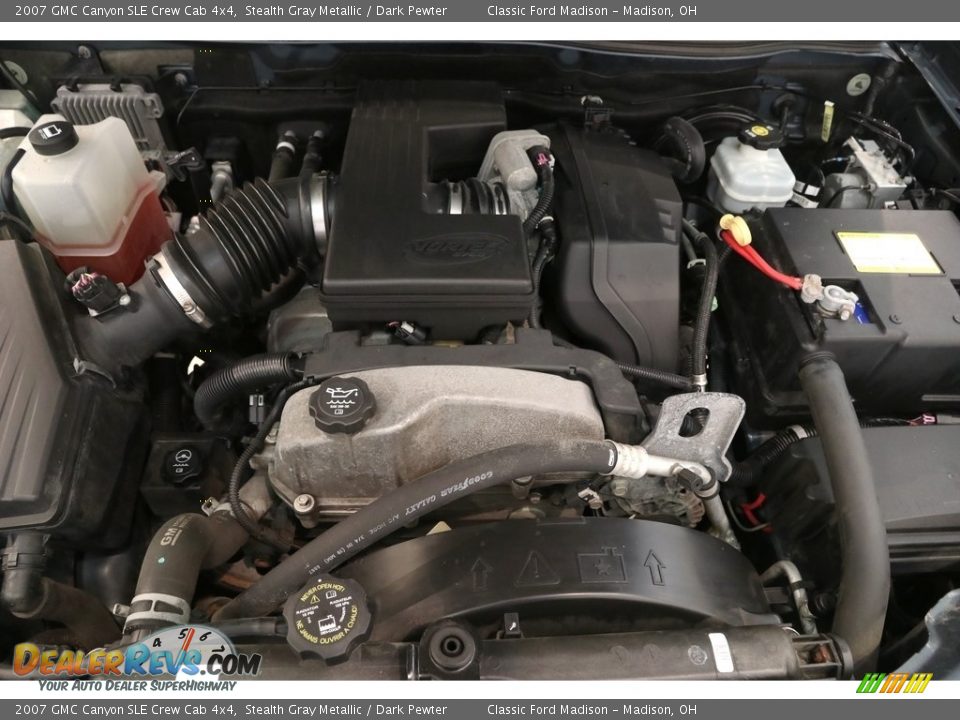 2007 GMC Canyon SLE Crew Cab 4x4 Stealth Gray Metallic / Dark Pewter Photo #15