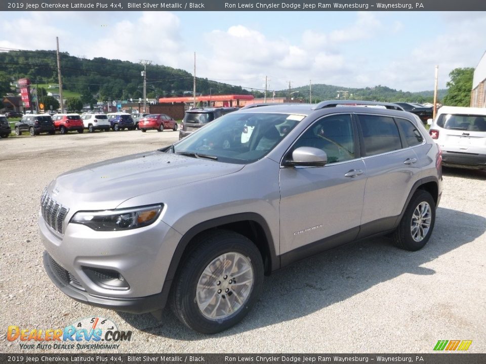 2019 Jeep Cherokee Latitude Plus 4x4 Billet Silver Metallic / Black Photo #1