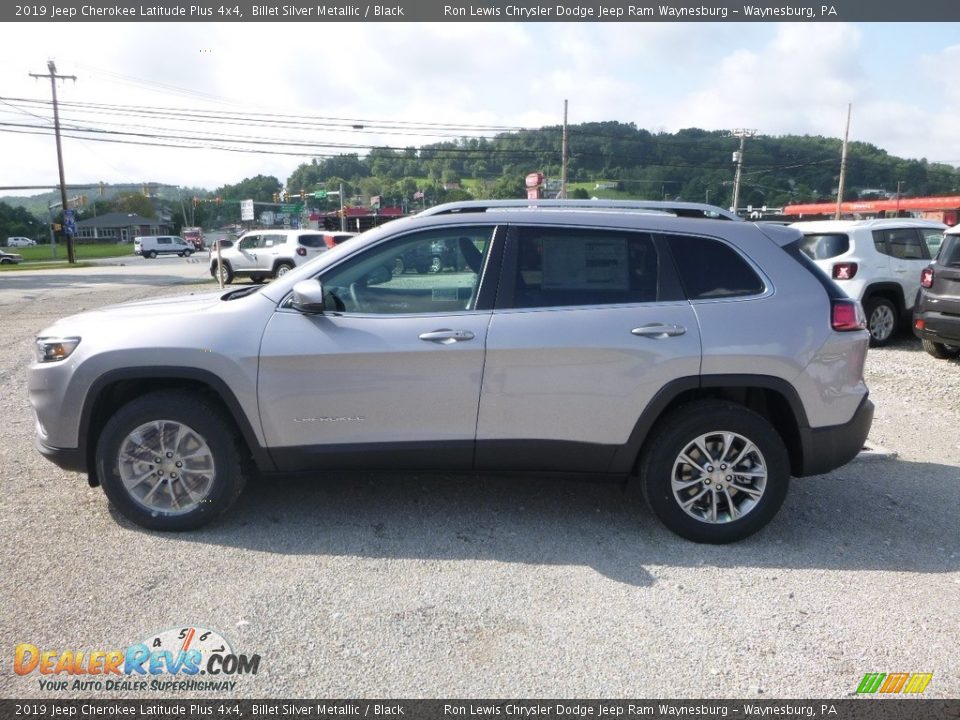 2019 Jeep Cherokee Latitude Plus 4x4 Billet Silver Metallic / Black Photo #2