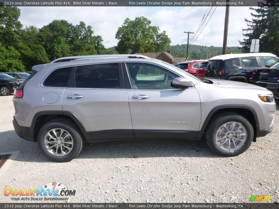 2019 Jeep Cherokee Latitude Plus 4x4 Billet Silver Metallic / Black Photo #6