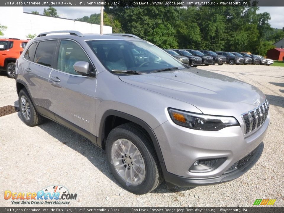 2019 Jeep Cherokee Latitude Plus 4x4 Billet Silver Metallic / Black Photo #7