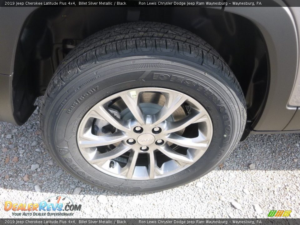 2019 Jeep Cherokee Latitude Plus 4x4 Billet Silver Metallic / Black Photo #9