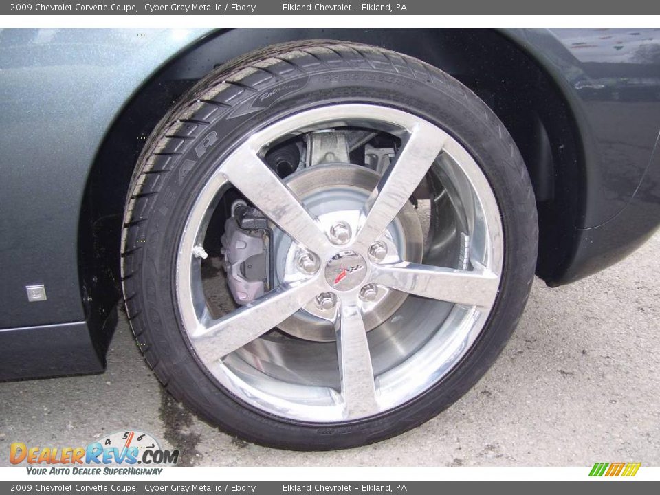 2009 Chevrolet Corvette Coupe Cyber Gray Metallic / Ebony Photo #19