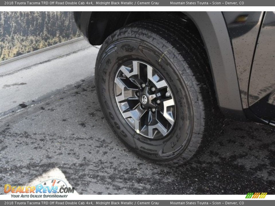 2018 Toyota Tacoma TRD Off Road Double Cab 4x4 Midnight Black Metallic / Cement Gray Photo #7