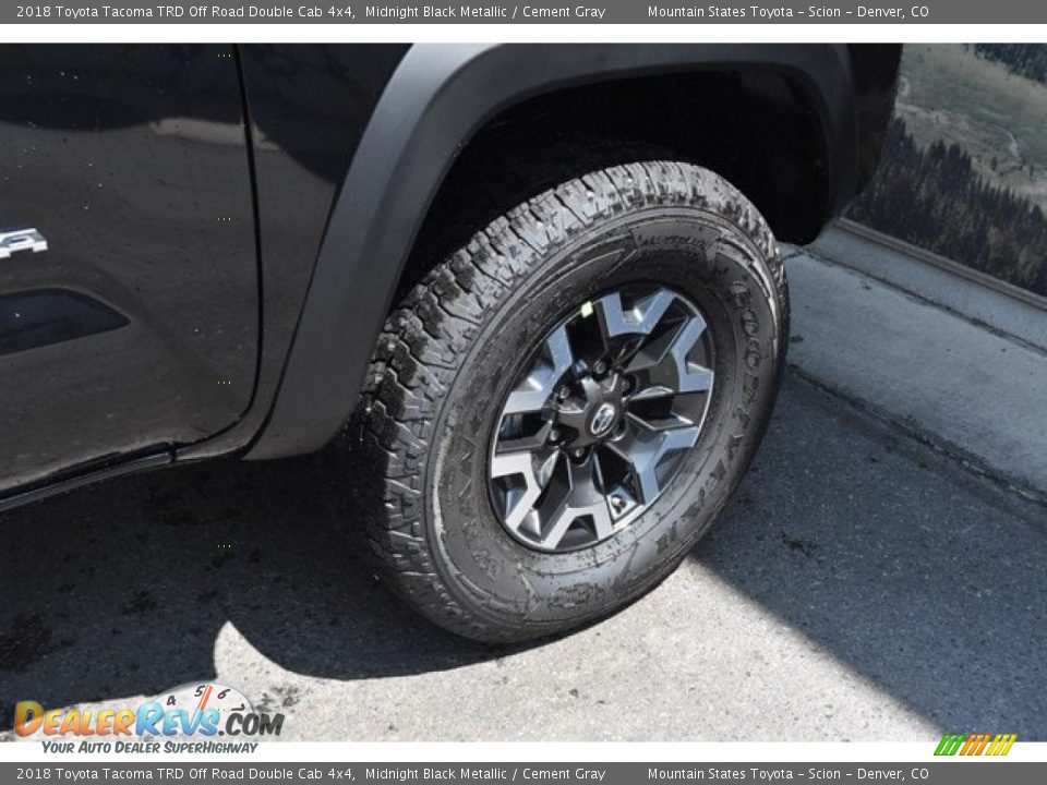 2018 Toyota Tacoma TRD Off Road Double Cab 4x4 Midnight Black Metallic / Cement Gray Photo #10