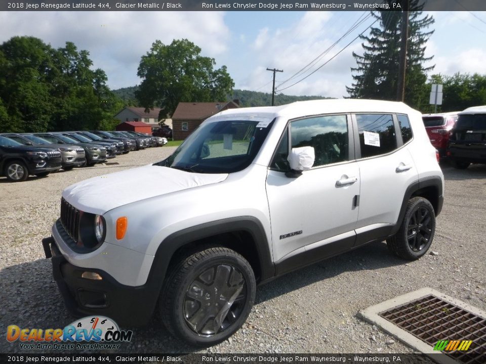 2018 Jeep Renegade Latitude 4x4 Glacier Metallic / Black Photo #1