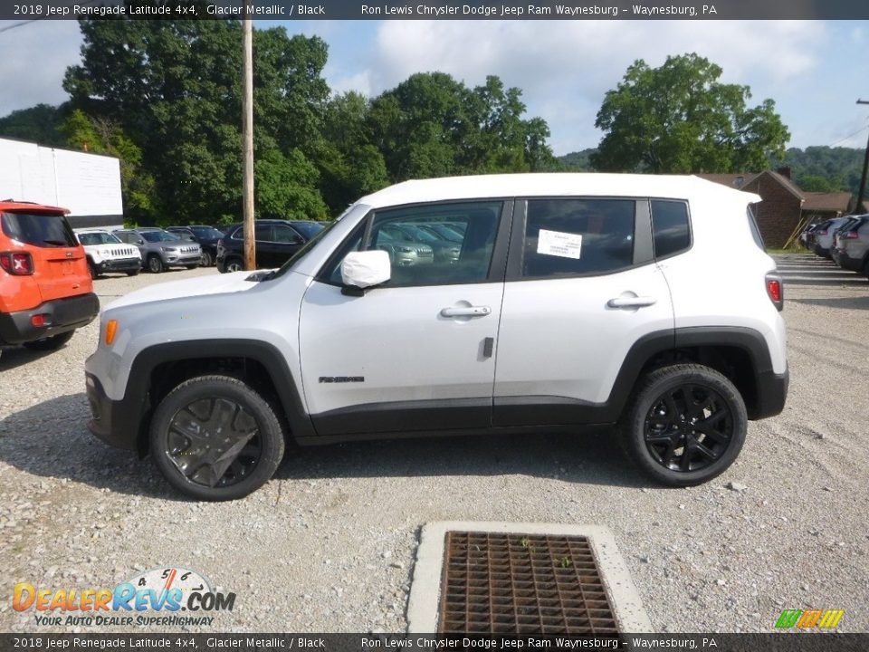 2018 Jeep Renegade Latitude 4x4 Glacier Metallic / Black Photo #2