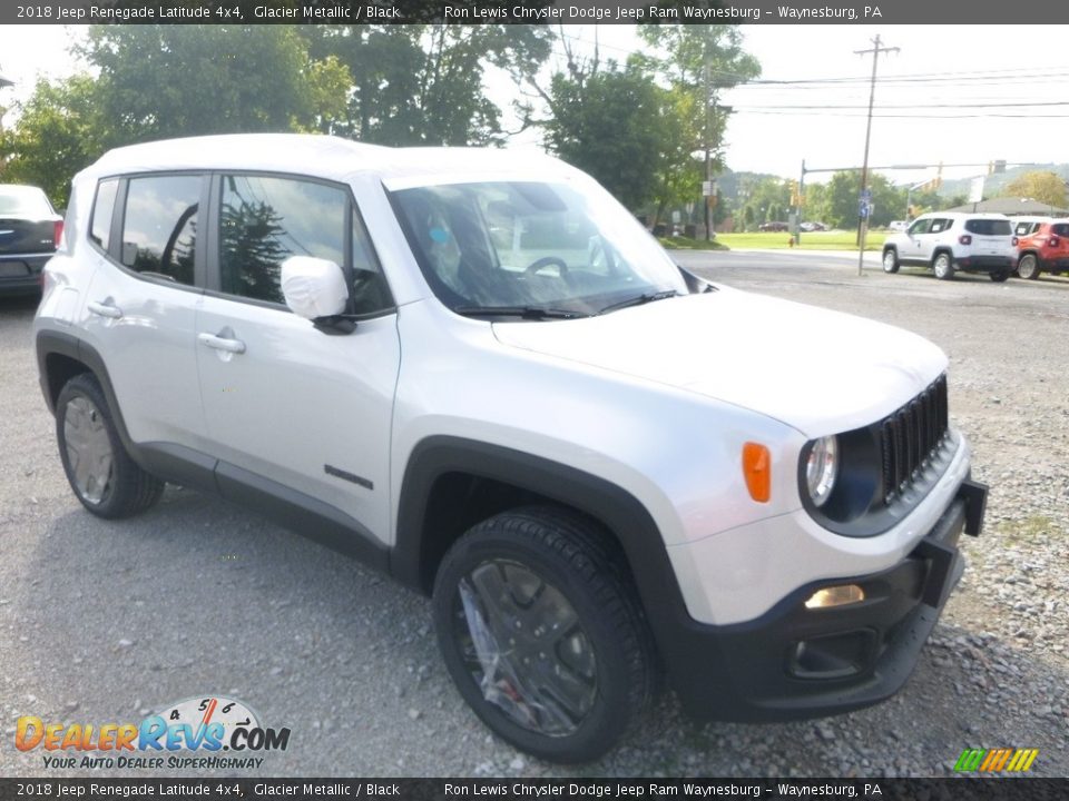 2018 Jeep Renegade Latitude 4x4 Glacier Metallic / Black Photo #7