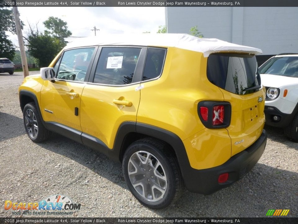 2018 Jeep Renegade Latitude 4x4 Solar Yellow / Black Photo #4