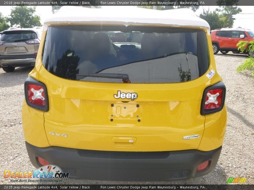 2018 Jeep Renegade Latitude 4x4 Solar Yellow / Black Photo #5