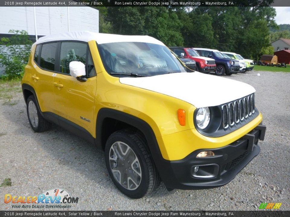 2018 Jeep Renegade Latitude 4x4 Solar Yellow / Black Photo #8