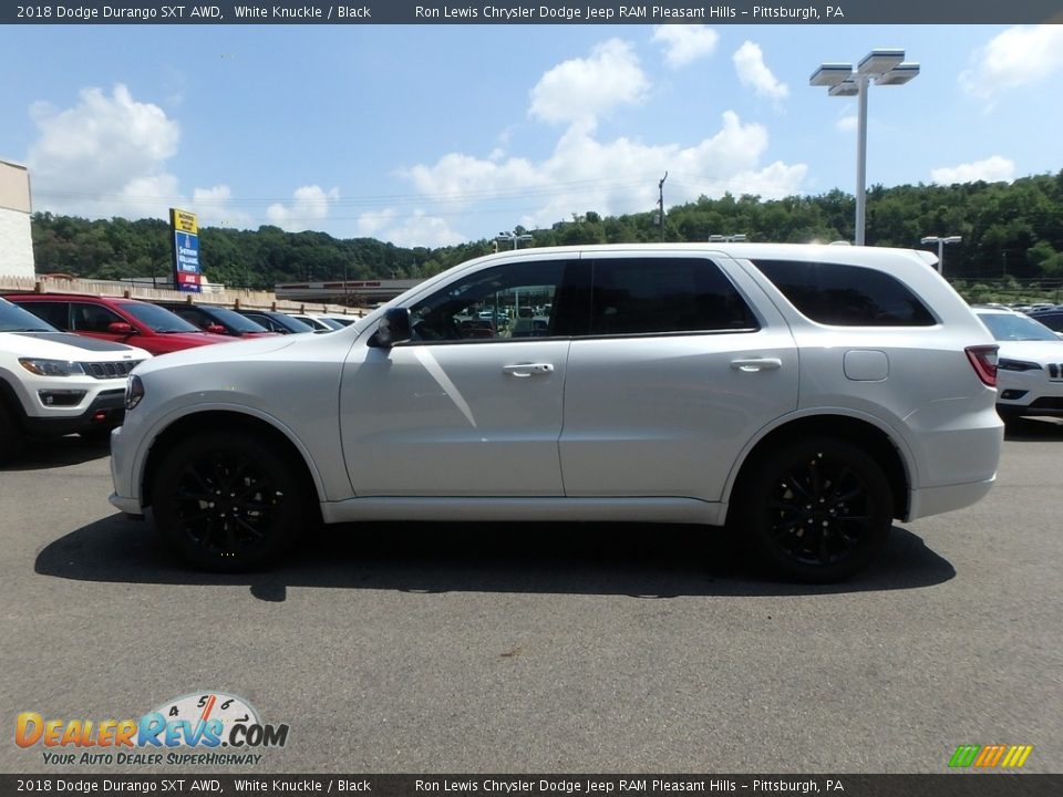 2018 Dodge Durango SXT AWD White Knuckle / Black Photo #2