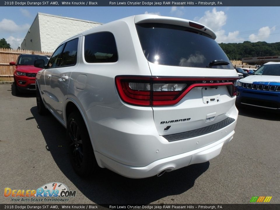 2018 Dodge Durango SXT AWD White Knuckle / Black Photo #3