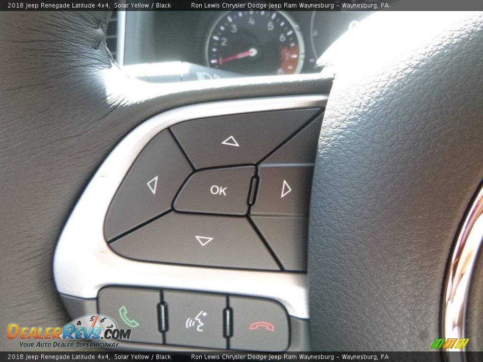 2018 Jeep Renegade Latitude 4x4 Solar Yellow / Black Photo #18
