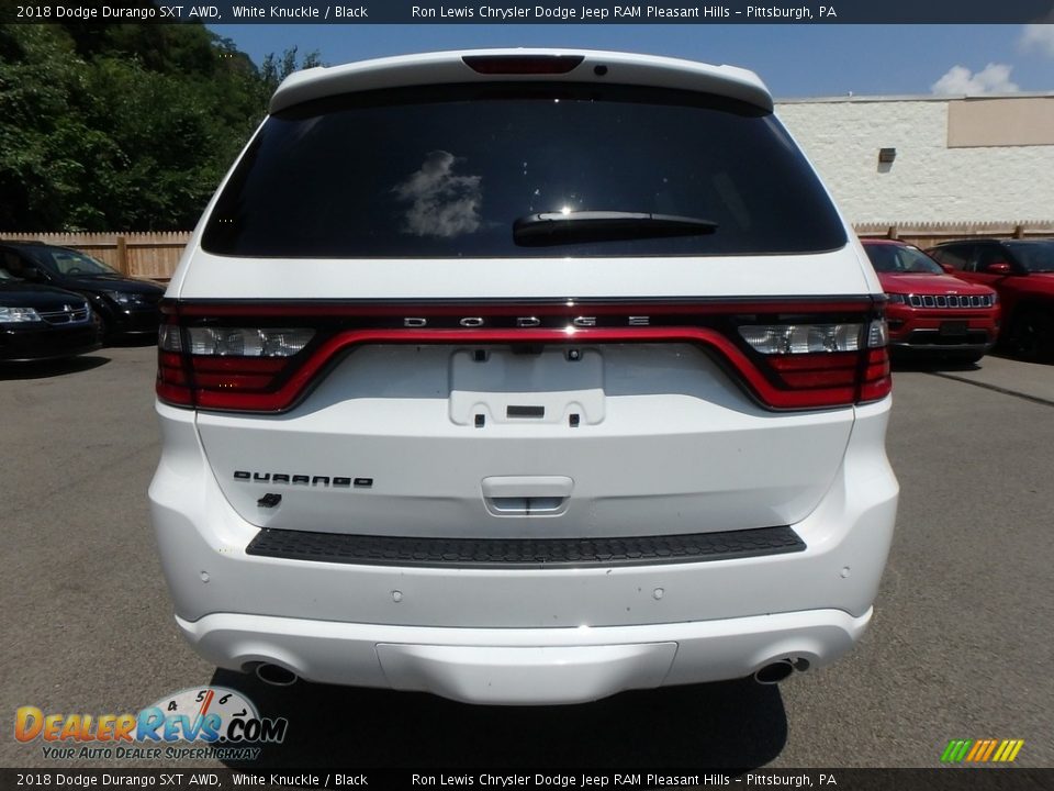2018 Dodge Durango SXT AWD White Knuckle / Black Photo #4