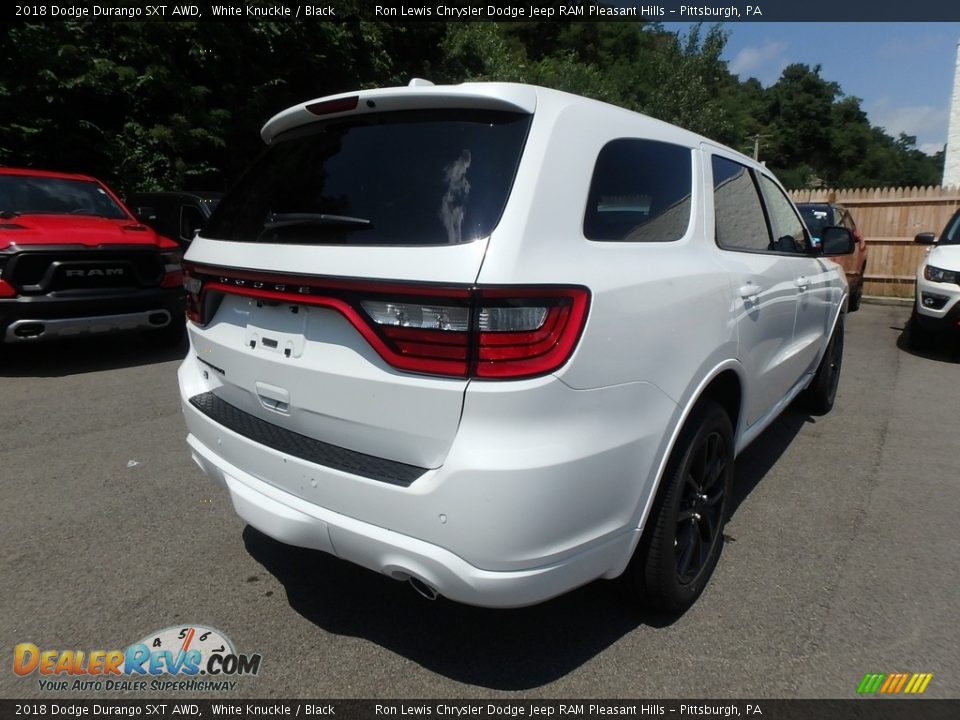 2018 Dodge Durango SXT AWD White Knuckle / Black Photo #5