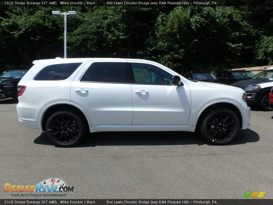 2018 Dodge Durango SXT AWD White Knuckle / Black Photo #6