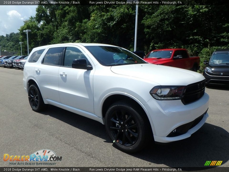 2018 Dodge Durango SXT AWD White Knuckle / Black Photo #7