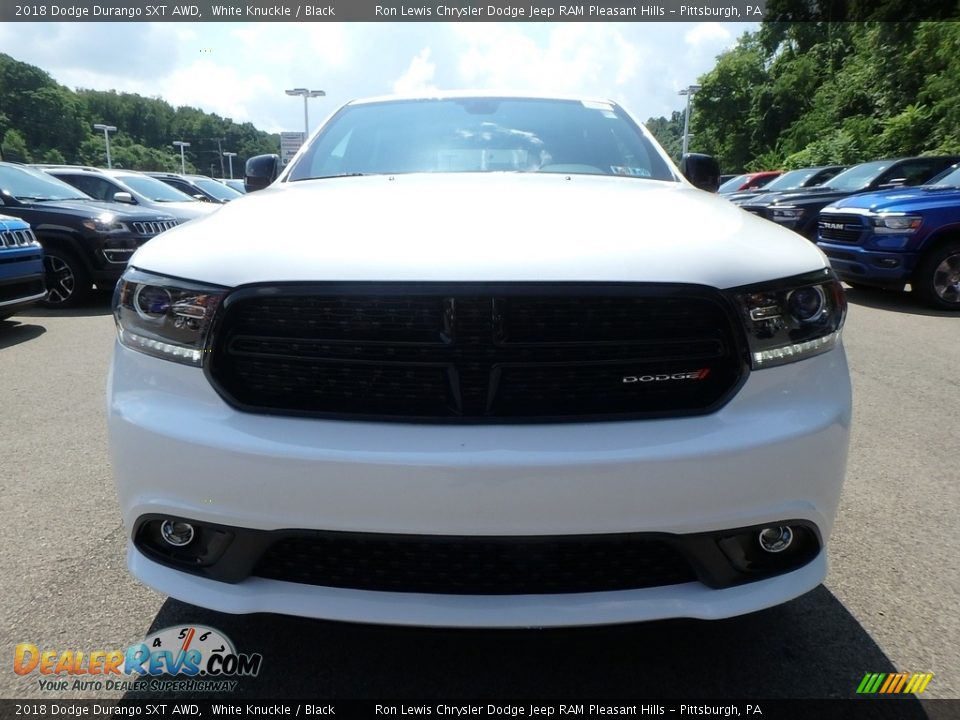 2018 Dodge Durango SXT AWD White Knuckle / Black Photo #8