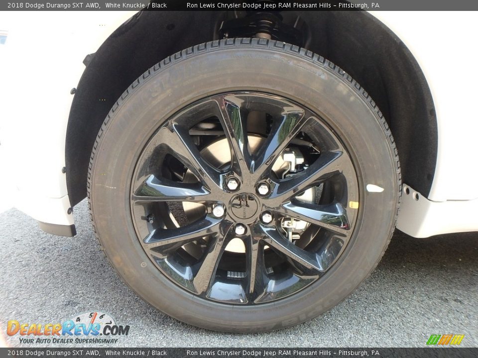 2018 Dodge Durango SXT AWD White Knuckle / Black Photo #9