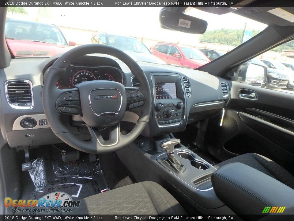 2018 Dodge Durango SXT AWD White Knuckle / Black Photo #12