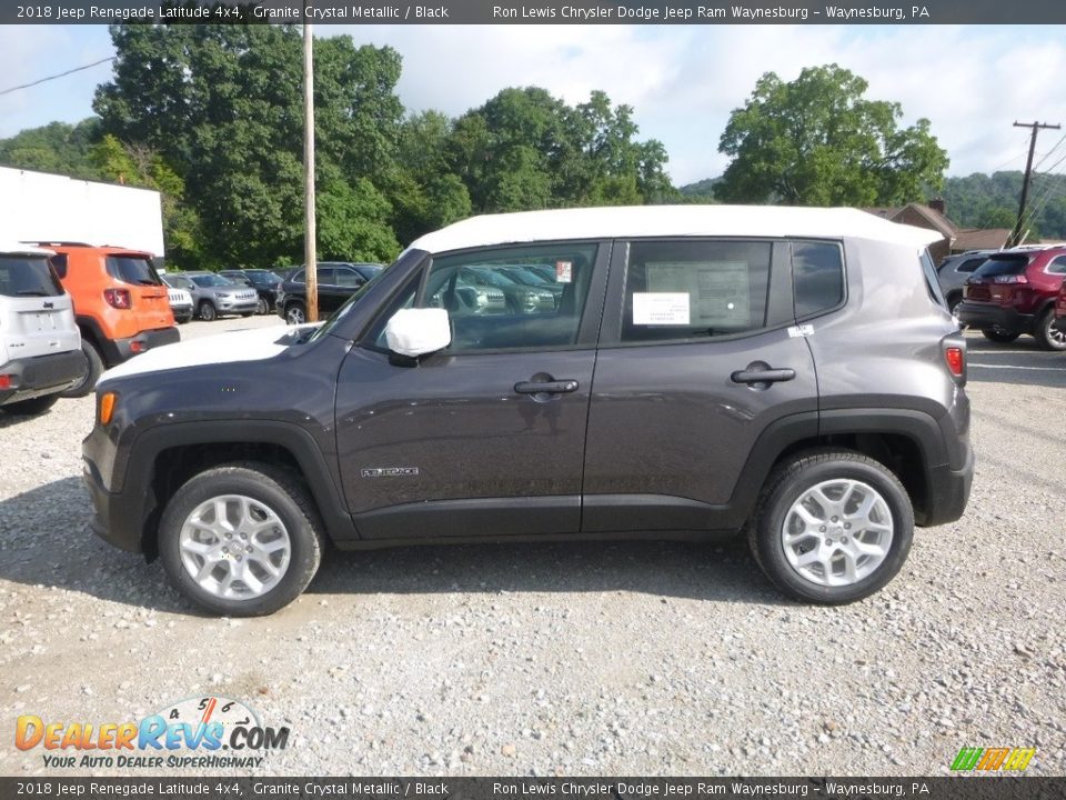 2018 Jeep Renegade Latitude 4x4 Granite Crystal Metallic / Black Photo #2