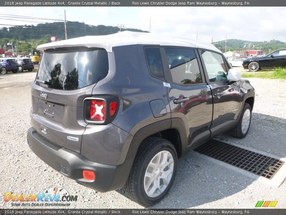 2018 Jeep Renegade Latitude 4x4 Granite Crystal Metallic / Black Photo #5