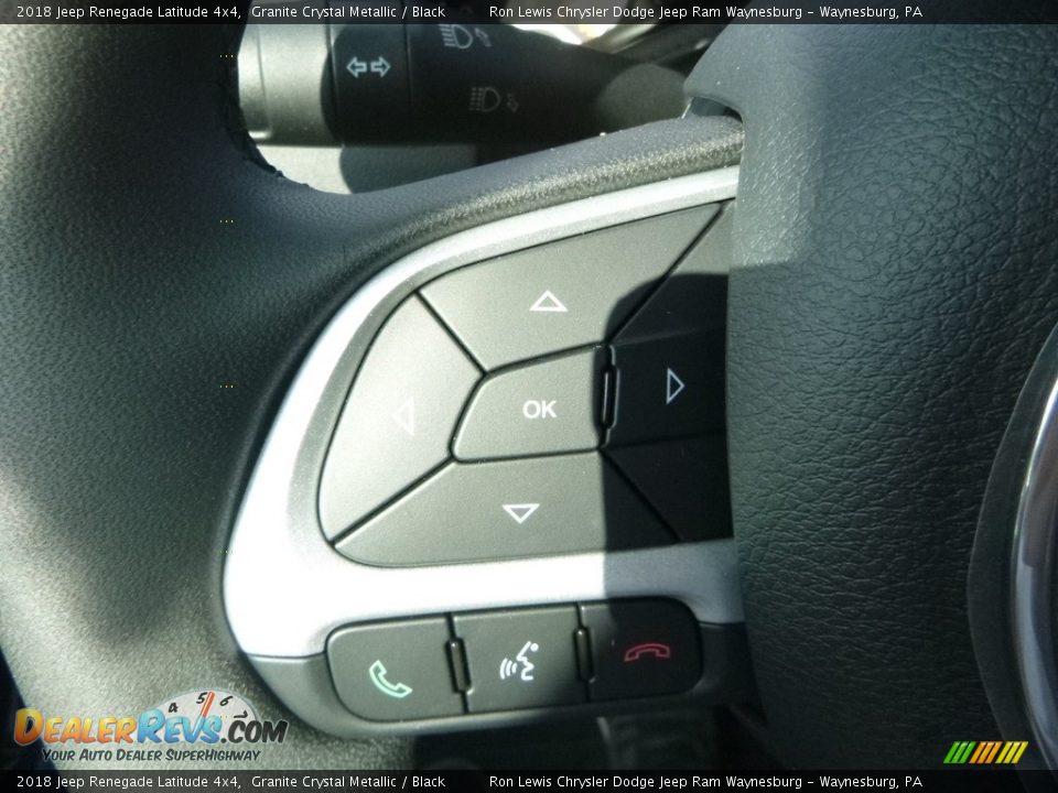 2018 Jeep Renegade Latitude 4x4 Granite Crystal Metallic / Black Photo #16