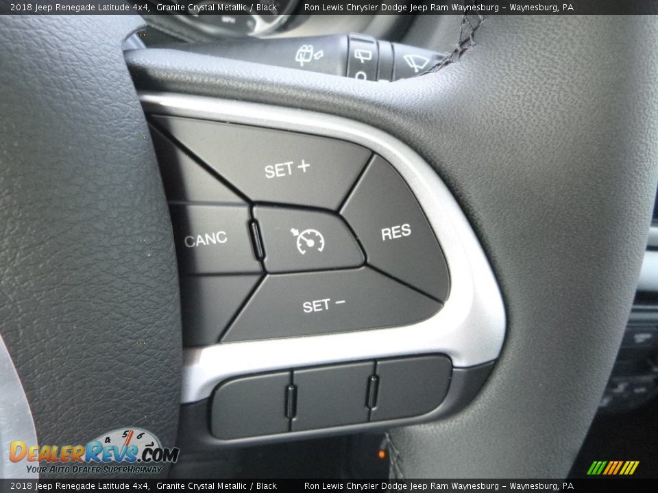 2018 Jeep Renegade Latitude 4x4 Granite Crystal Metallic / Black Photo #17
