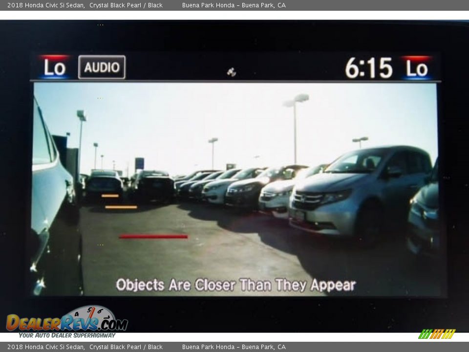 2018 Honda Civic Si Sedan Crystal Black Pearl / Black Photo #6