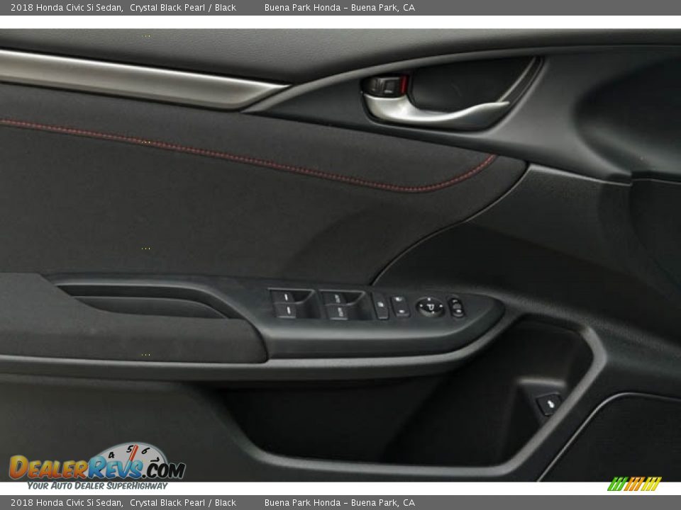 2018 Honda Civic Si Sedan Crystal Black Pearl / Black Photo #25