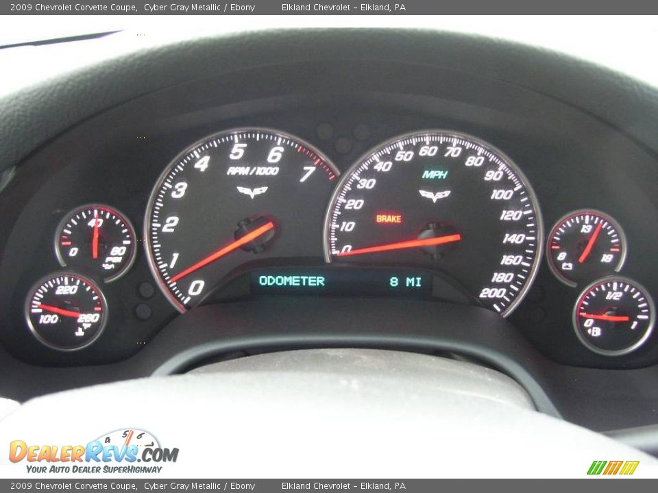2009 Chevrolet Corvette Coupe Cyber Gray Metallic / Ebony Photo #33