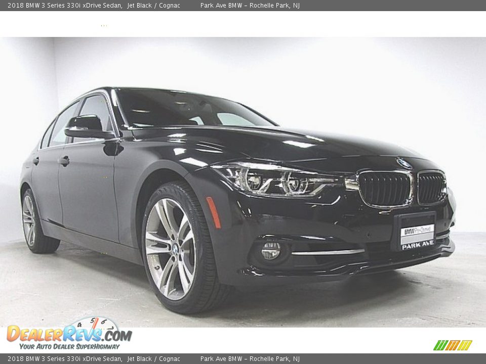 2018 BMW 3 Series 330i xDrive Sedan Jet Black / Cognac Photo #7