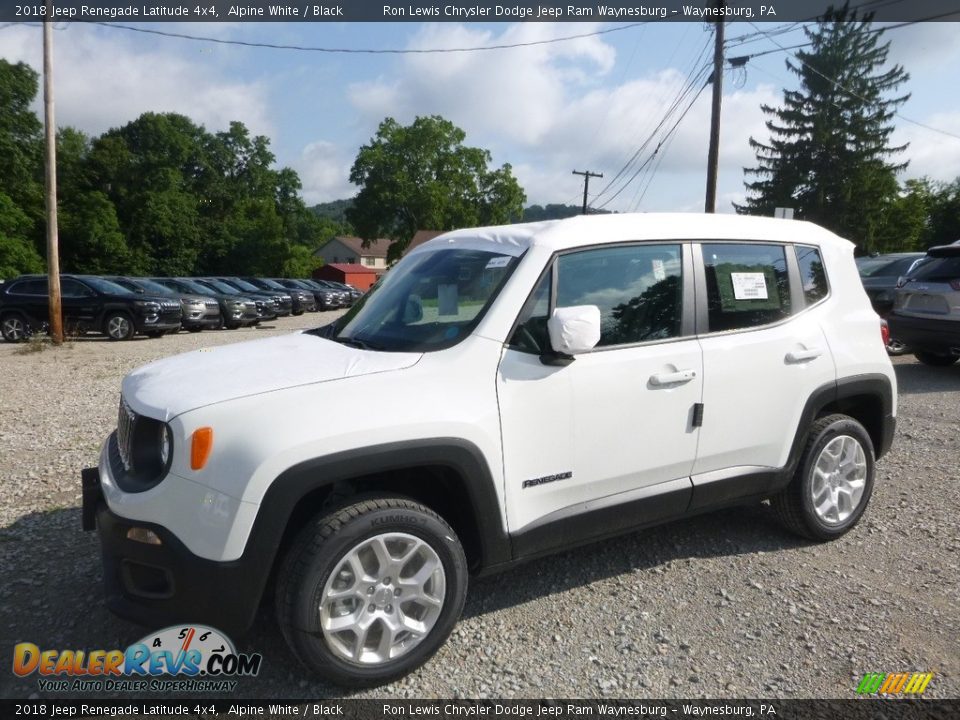 2018 Jeep Renegade Latitude 4x4 Alpine White / Black Photo #1