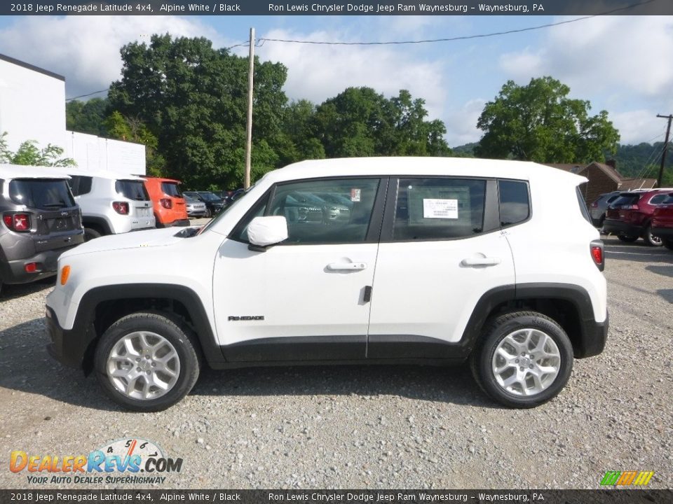 2018 Jeep Renegade Latitude 4x4 Alpine White / Black Photo #2