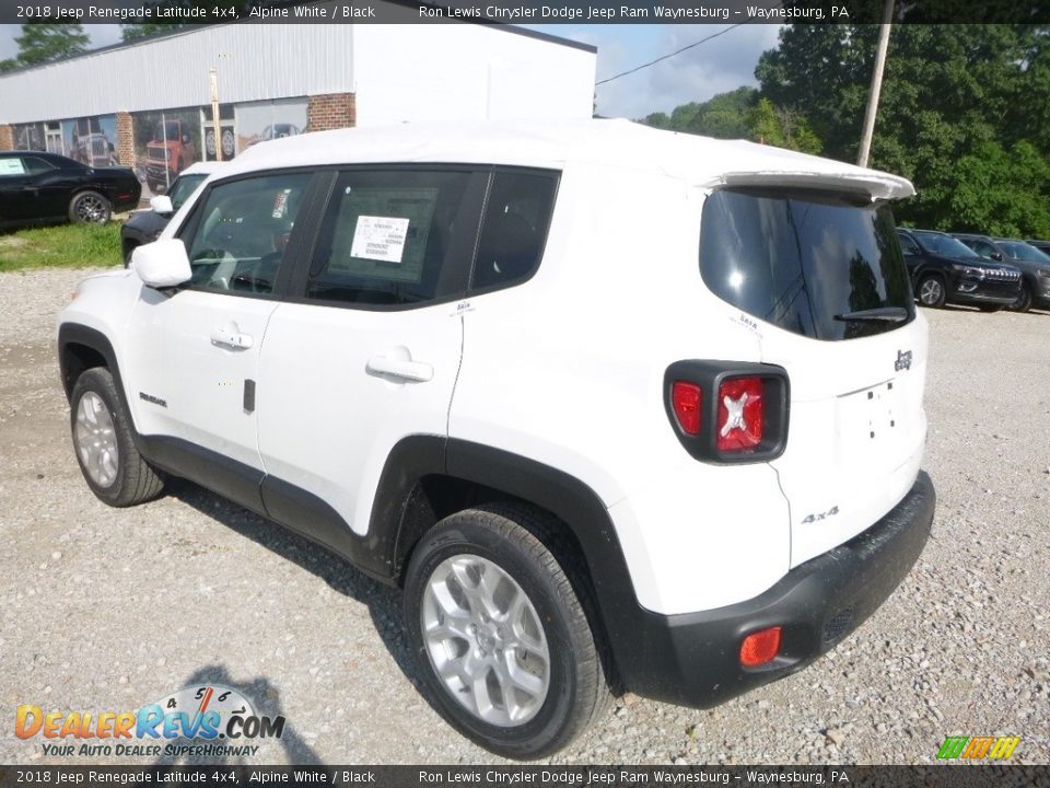 2018 Jeep Renegade Latitude 4x4 Alpine White / Black Photo #3
