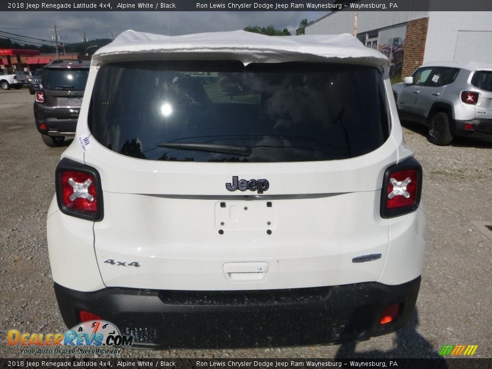 2018 Jeep Renegade Latitude 4x4 Alpine White / Black Photo #4