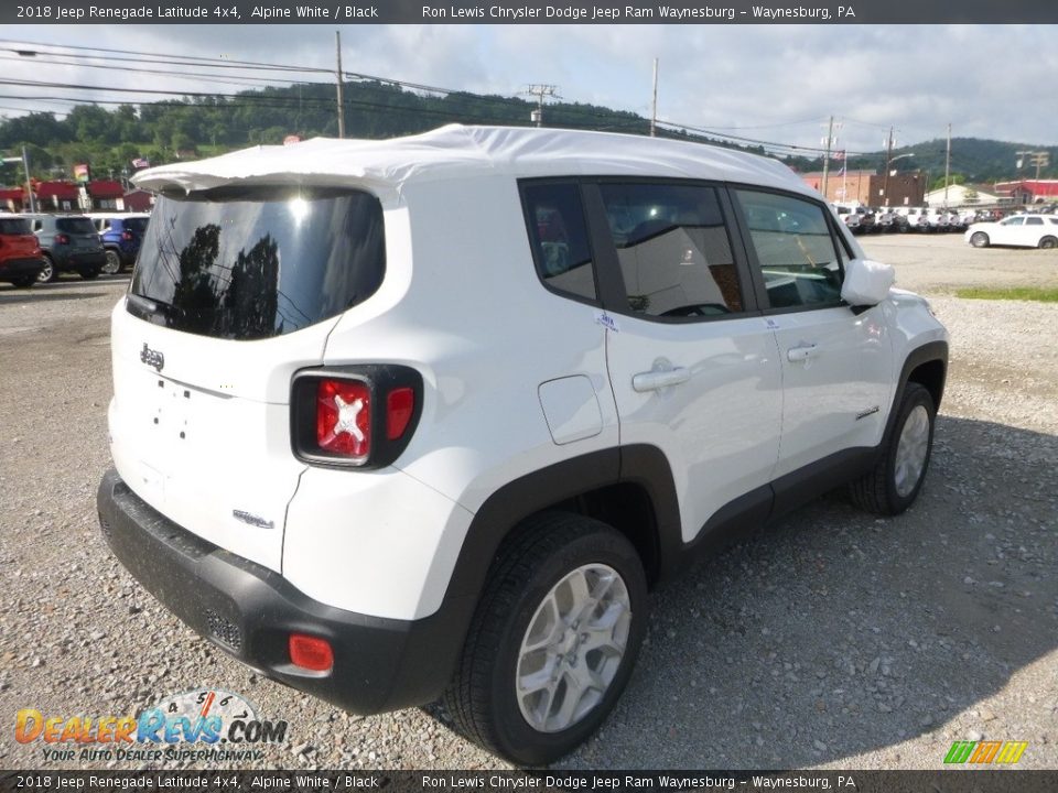 2018 Jeep Renegade Latitude 4x4 Alpine White / Black Photo #5