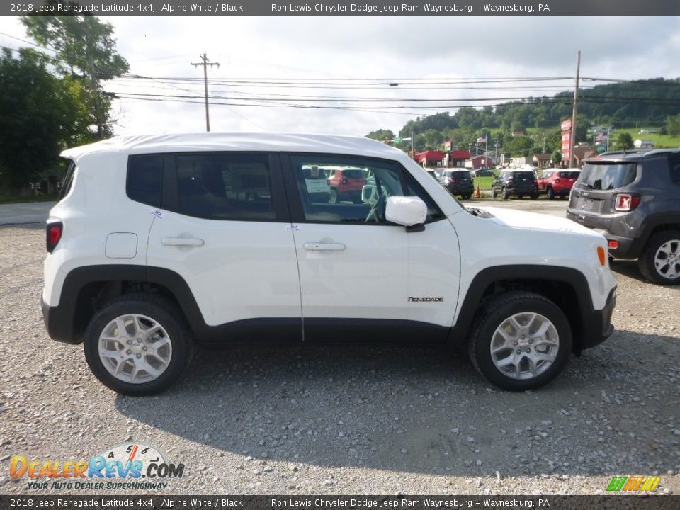2018 Jeep Renegade Latitude 4x4 Alpine White / Black Photo #6