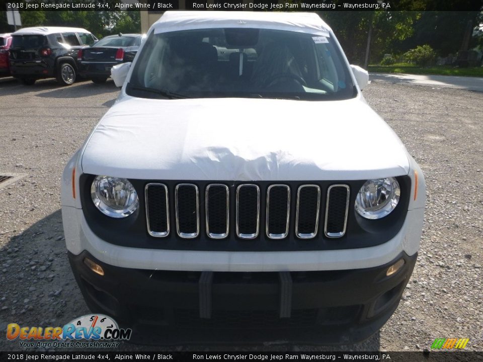 2018 Jeep Renegade Latitude 4x4 Alpine White / Black Photo #8