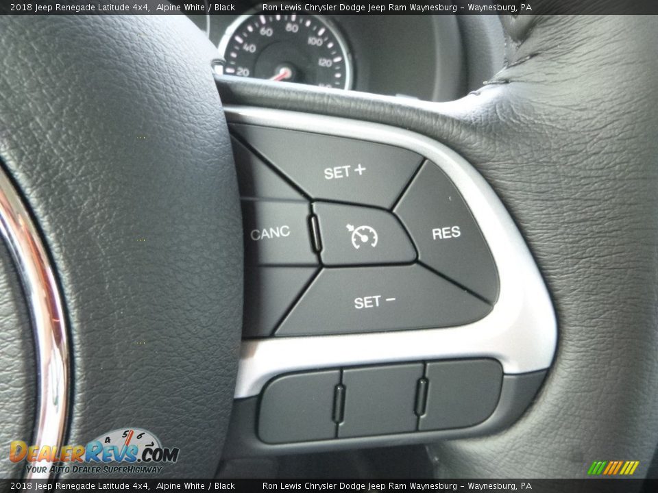 2018 Jeep Renegade Latitude 4x4 Alpine White / Black Photo #15