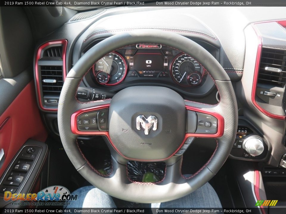 2019 Ram 1500 Rebel Crew Cab 4x4 Steering Wheel Photo #12