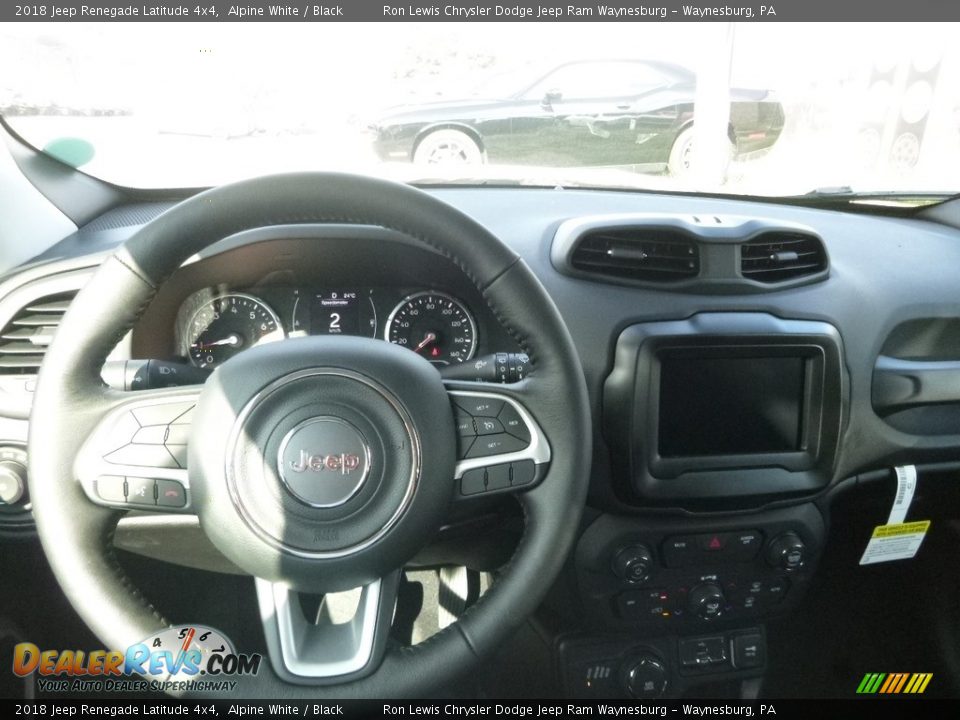 2018 Jeep Renegade Latitude 4x4 Alpine White / Black Photo #19