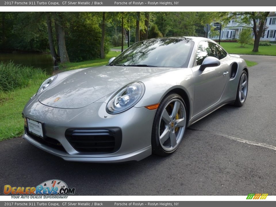 2017 Porsche 911 Turbo Coupe GT Silver Metallic / Black Photo #1