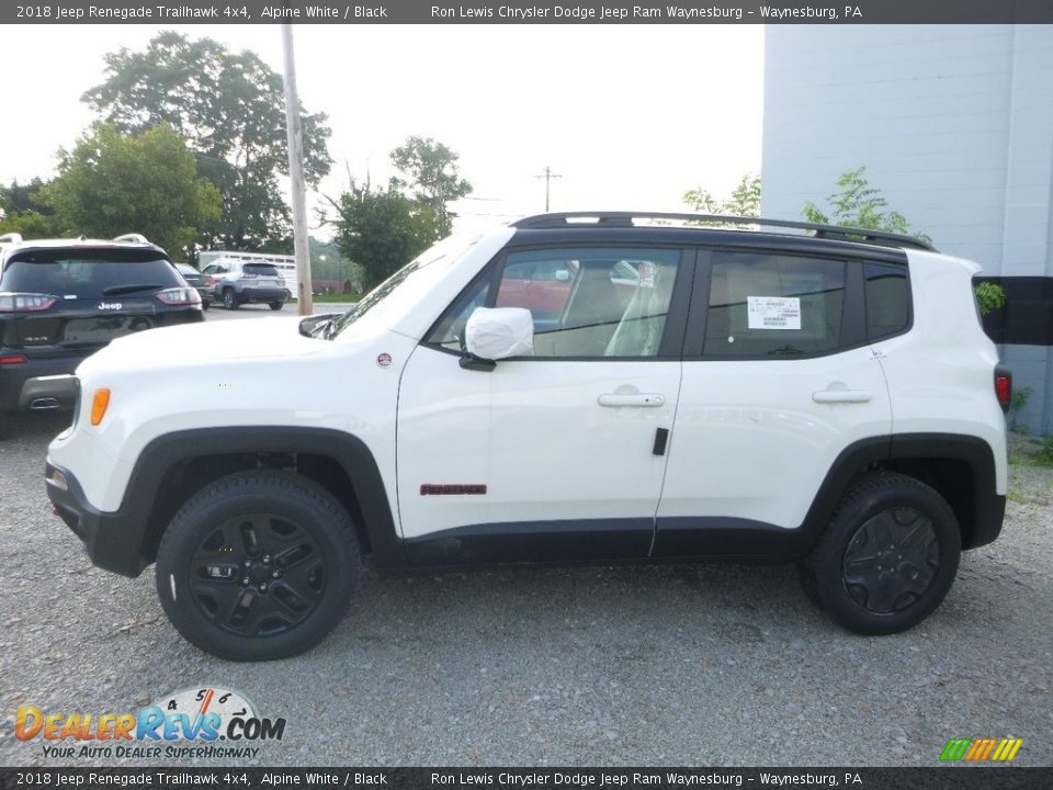 2018 Jeep Renegade Trailhawk 4x4 Alpine White / Black Photo #1