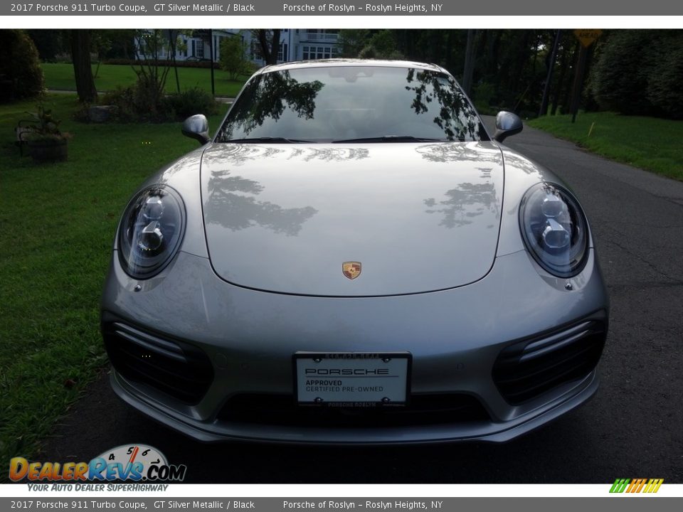 2017 Porsche 911 Turbo Coupe GT Silver Metallic / Black Photo #2