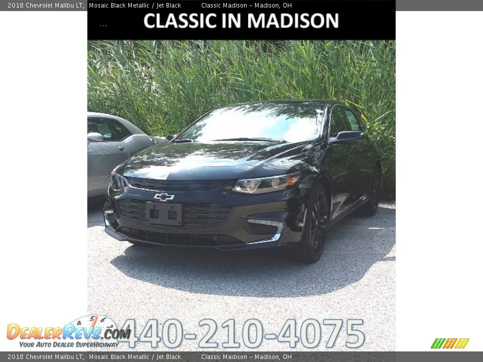 2018 Chevrolet Malibu LT Mosaic Black Metallic / Jet Black Photo #1