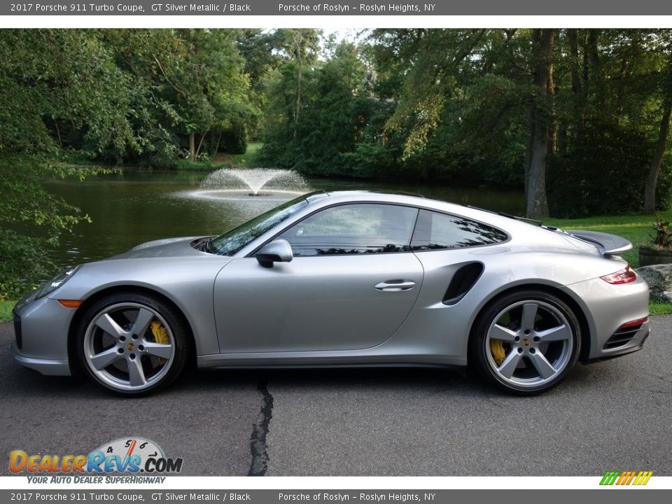 GT Silver Metallic 2017 Porsche 911 Turbo Coupe Photo #3