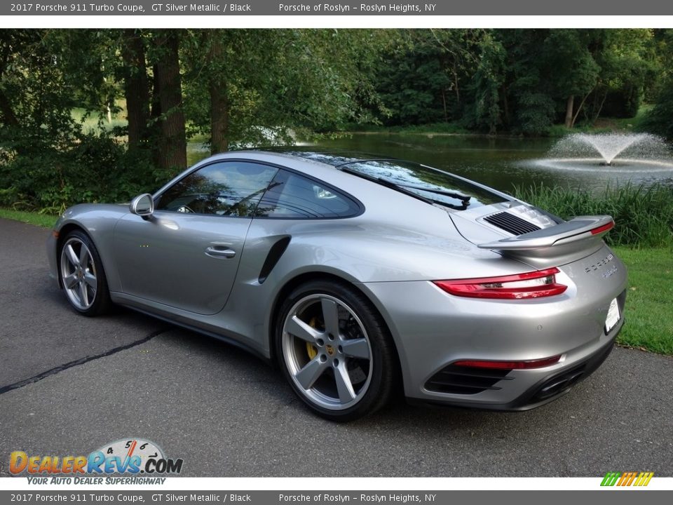 2017 Porsche 911 Turbo Coupe GT Silver Metallic / Black Photo #4