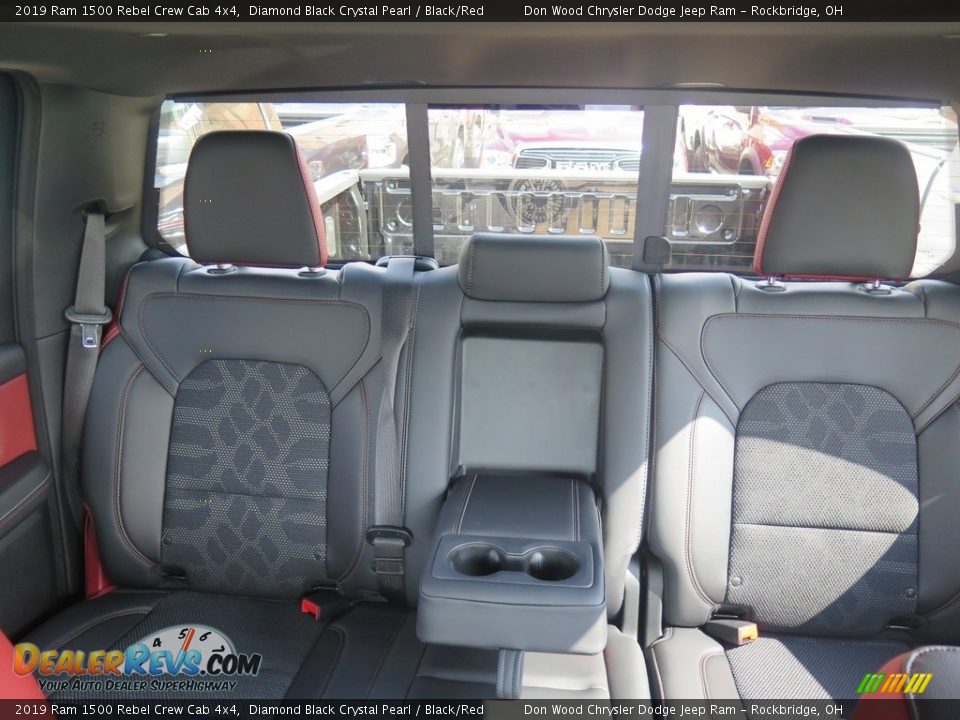 Rear Seat of 2019 Ram 1500 Rebel Crew Cab 4x4 Photo #18